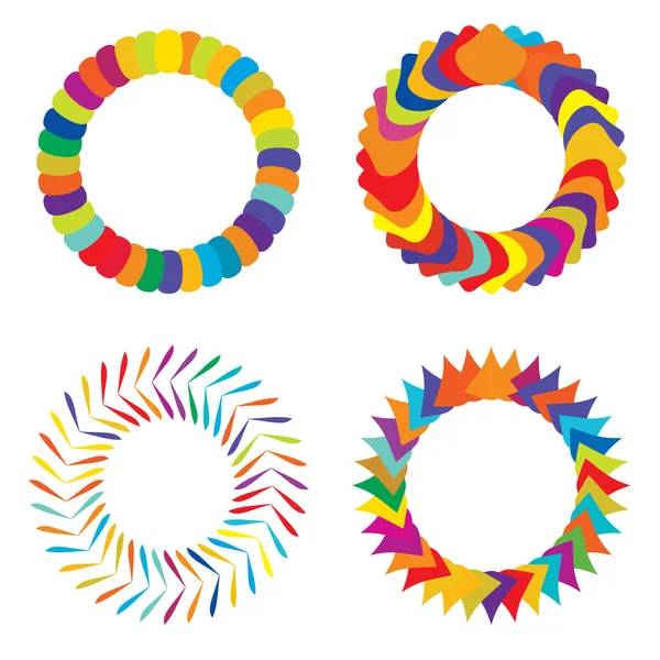 Thin Line Circular Mandala Motif Pattern Icon Element Geometric Circle — Vector de stock