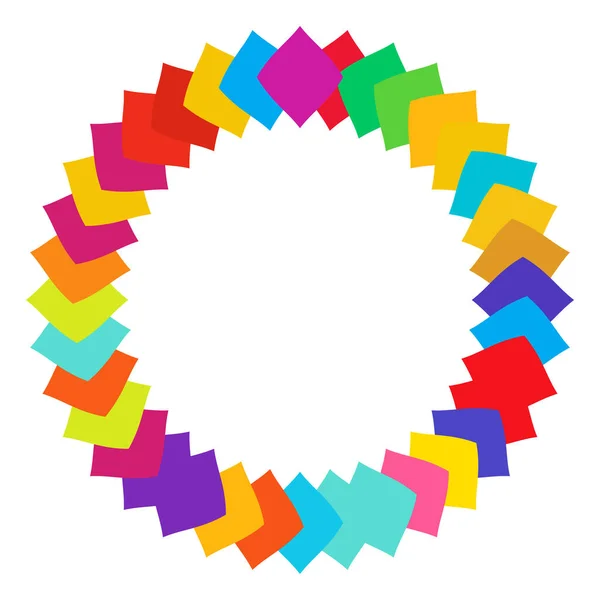Colorful Multi Color Circular Mandala Motif Pattern Icon Element Geometric — Stock Vector
