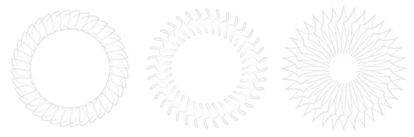 圆圆的细线 圆圆的曼陀罗 图标元素 几何图形圆盘 库存矢量图解 剪贴画 — 图库矢量图片