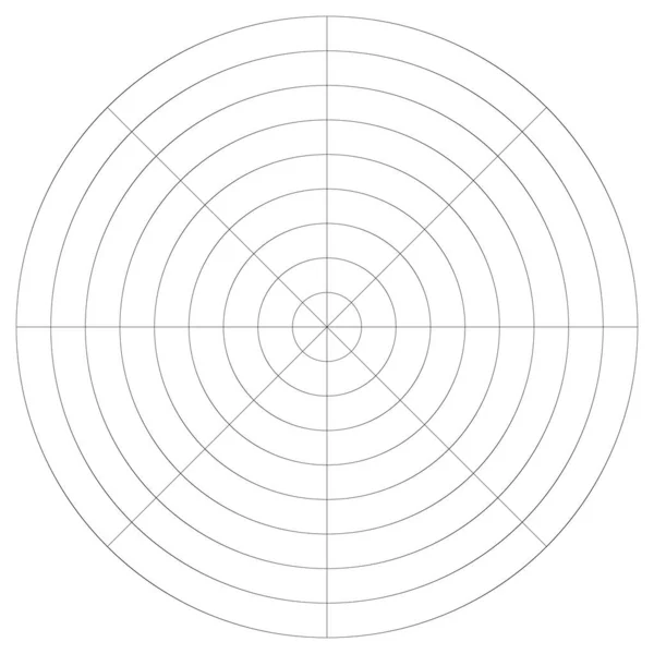 Radial Radiating Concentric Lines Circle Vector Shape Element — Image vectorielle