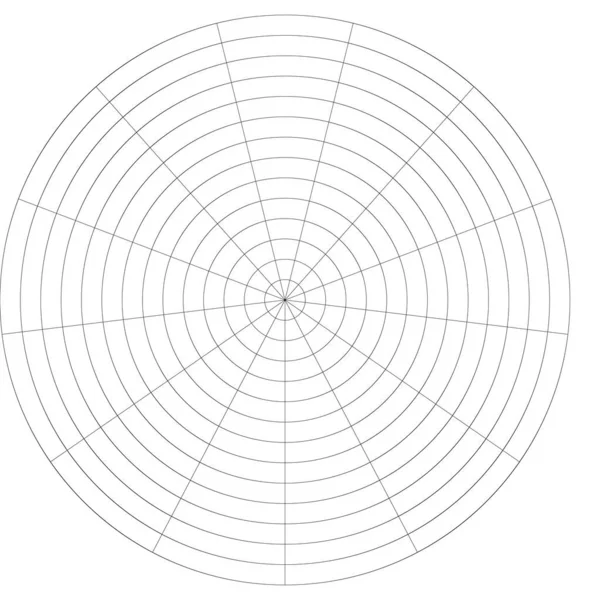 Radial Radiating Concentric Lines Circle Vector Shape Element — ストックベクタ