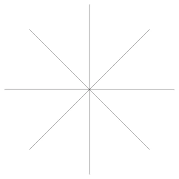 Lignes Radiales Rayonnantes Concentriques Élément Forme Vectorielle Circulaire — Image vectorielle