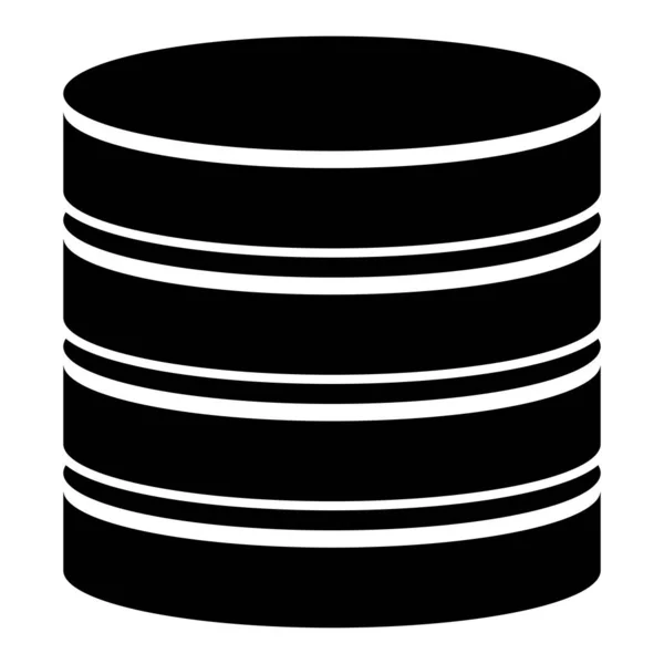 Tower Hdd Cylinder Rack Icon Mainframe Server Symbol — Image vectorielle