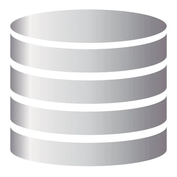 Tower Hdd Cylinder Rack Icon Mainframe Server Symbol — ストックベクタ