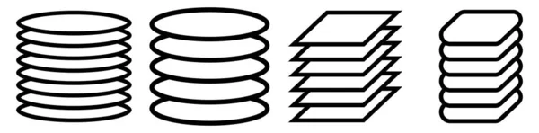 Turm Festplatte Zylinder Rack Symbol Großrechner Server Symbol Bestandsvektorillustration Clip — Stockvektor