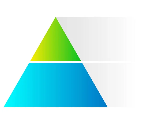 Triangolo Grafico Piramide Serie Icone Grafiche — Vettoriale Stock