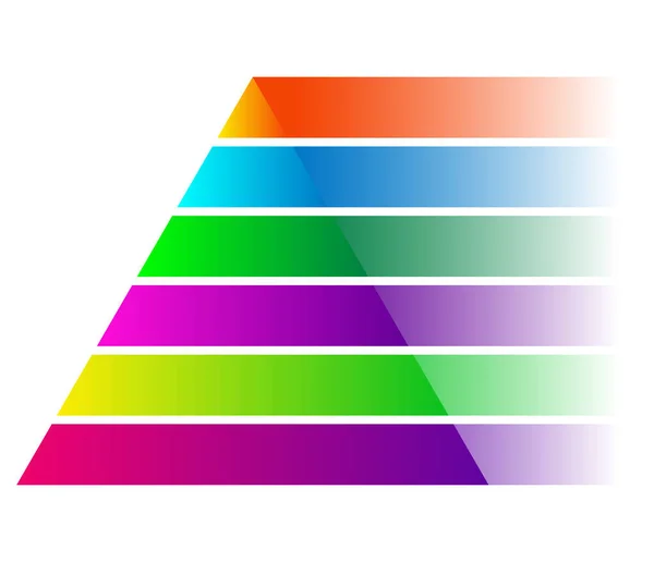 Triangle Pyramid Chart Graph Icon Series — Stock vektor