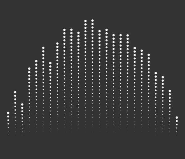 Sound Wave Equalizer Graphical Element Vector Illustration — 스톡 벡터