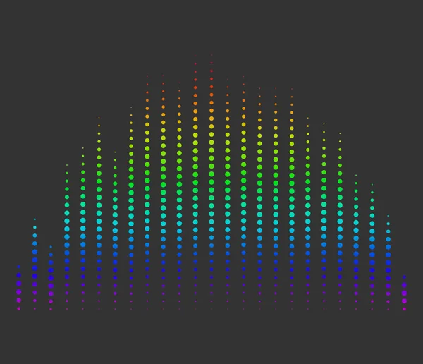 Onda Sonido Ecualizador Ilustración Vectorial Elementos Gráficos — Archivo Imágenes Vectoriales