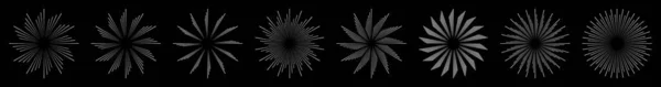 Radiale Und Strahlende Berstungen Strahllinien Abstraktes Element Bestandsvektorillustration Clip Art — Stockvektor