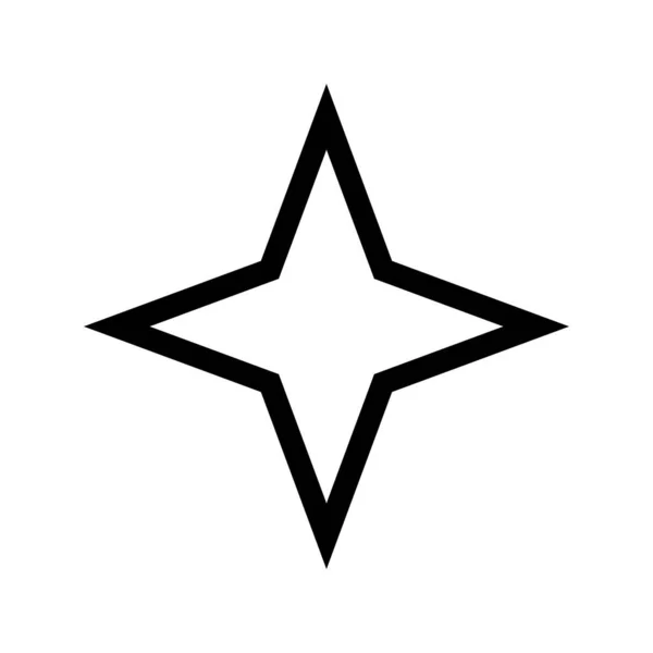 Kształt Gwiazdy Element Projektu Ikony Gwiazdy Symbol — Wektor stockowy