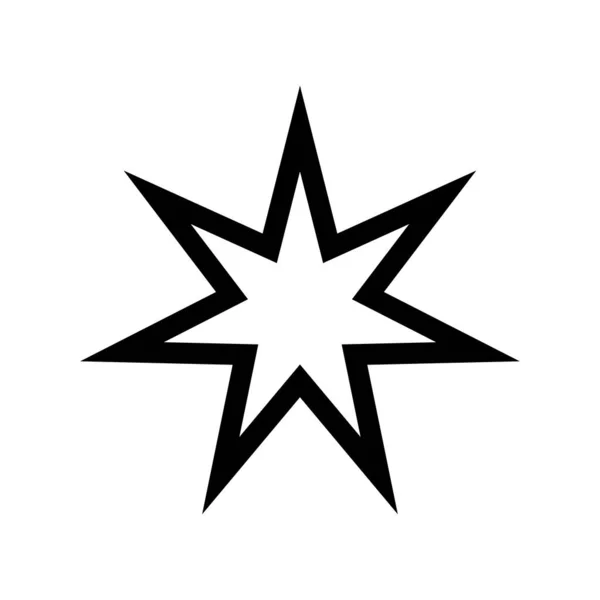 Yıldız Şekli Yıldız Simgesi Tasarım Unsuru Sembol — Stok Vektör