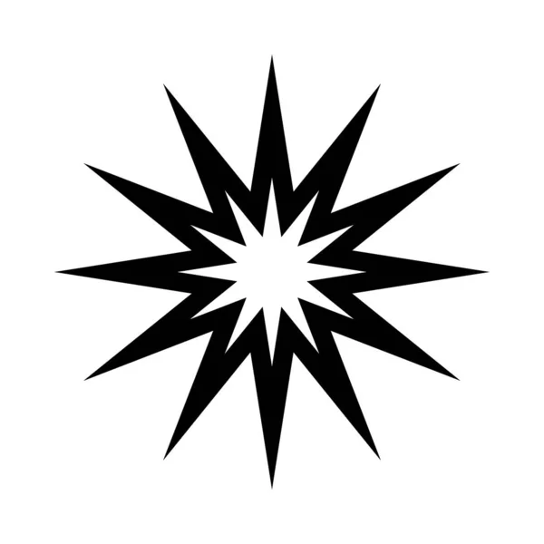 Star Form Stjärna Ikon Designelement Symbol — Stock vektor