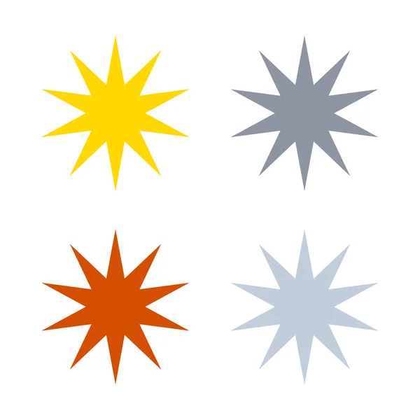 Star Shape Star Icon Design Element Symbol — ストックベクタ