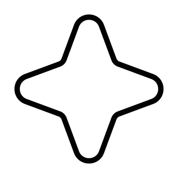 Sternform Gestaltungselement Für Sternsymbole Symbol — Stockvektor