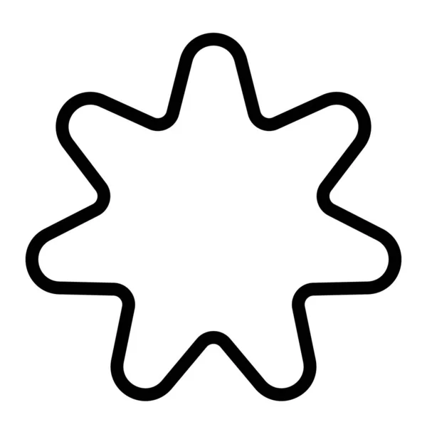 Форма Звезды Элемент Дизайна Иконки Звезды Символ — стоковый вектор