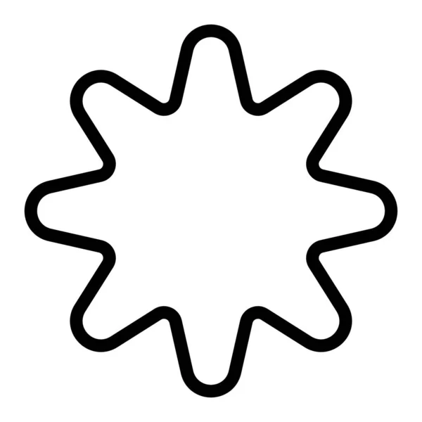 Bentuk Bintang Elemen Desain Ikon Bintang Simbol - Stok Vektor