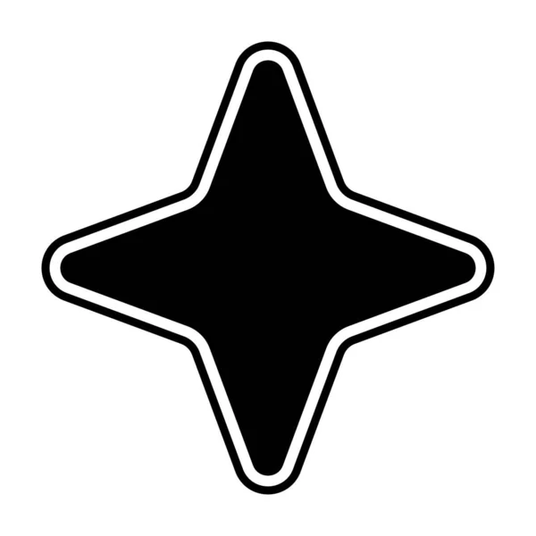 Forme Étoile Élément Conception Icône Étoile Symbole — Image vectorielle