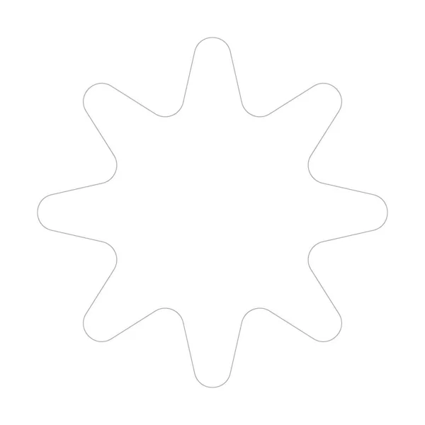 Форма Зірки Елемент Дизайну Піктограми Зірки Символ — стоковий вектор