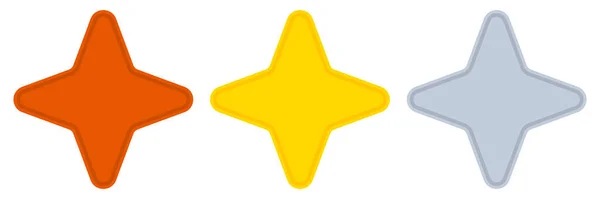 Forma Estrella Elemento Diseño Icono Estrella Símbolo Ilustración Vector Stock — Vector de stock