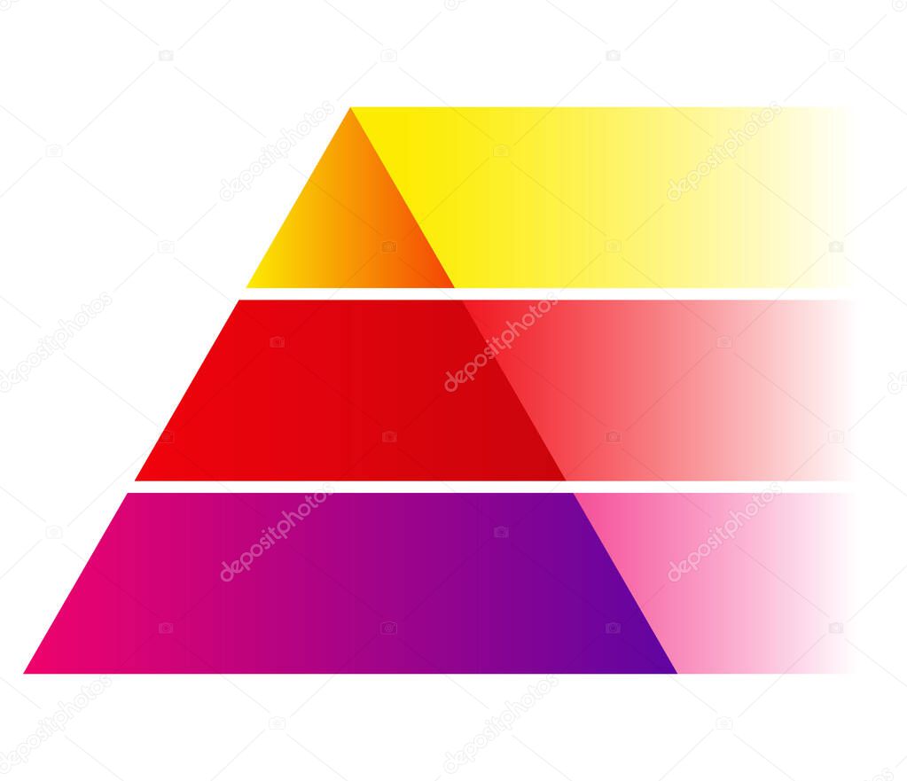 Triangle, pyramid chart, graph icon series