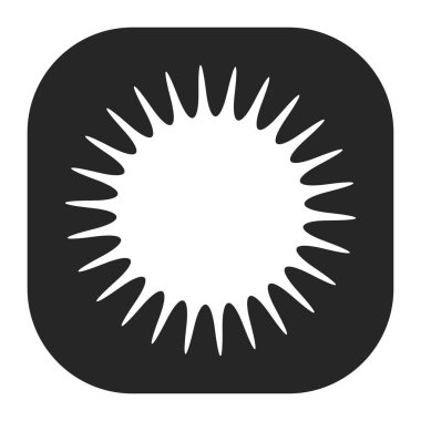 Parıltı, parıltı, parıltı şeklinde element. Yıldız patlaması, güneş patlaması simgesi ()