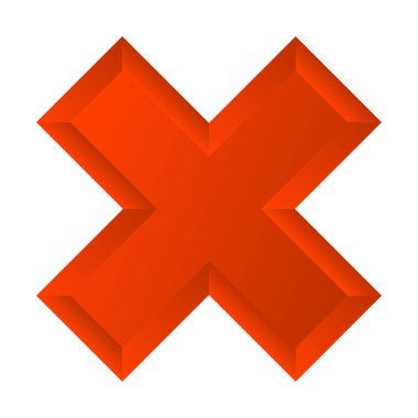 Haç işareti, kısıtlama sembolü, yasaklama, gerileme kavramları