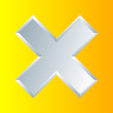 Haç işareti, kısıtlama sembolü, yasaklama, gerileme kavramları