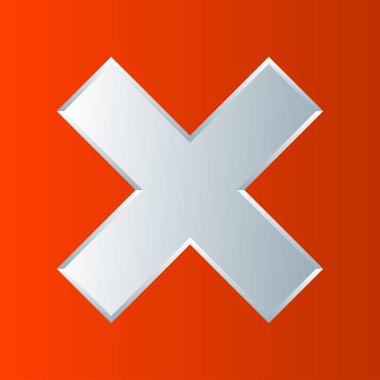 Haç işareti, kısıtlama sembolü, yasaklama, gerileme kavramları