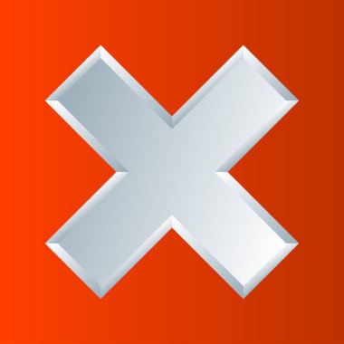 Haç işareti, kısıtlama sembolü, yasaklama, gerileme kavramları