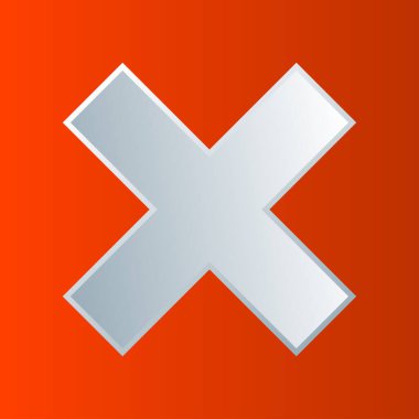 Haç işareti, kısıtlama sembolü, yasaklama, gerileme kavramları