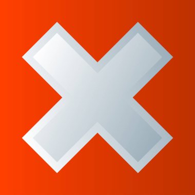 Haç işareti, kısıtlama sembolü, yasaklama, gerileme kavramları