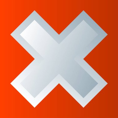 Haç işareti, kısıtlama sembolü, yasaklama, gerileme kavramları