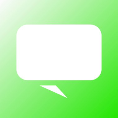 Sohbet, konuşma, konuşma balonu şekilli ikon vektör çizimi