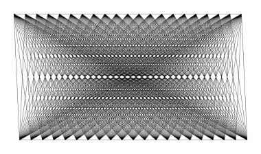Rastgele düz çizgiler ızgarası, ağ şekli ögesi