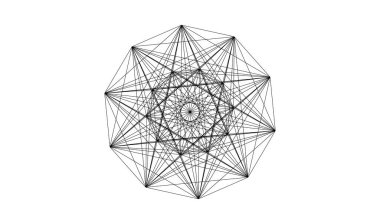 Rastgele düz çizgiler ızgarası, ağ şekli ögesi