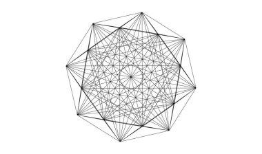 Rastgele düz çizgiler ızgarası, ağ şekli ögesi