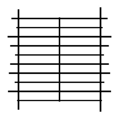 Soyut siyah-beyaz geometrik vektör çizimi. Stock vektör illüstrasyonu, klip- art grafikleri