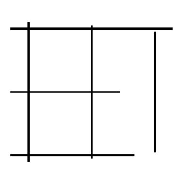 Soyut siyah-beyaz geometrik vektör çizimi. Stock vektör illüstrasyonu, klip- art grafikleri