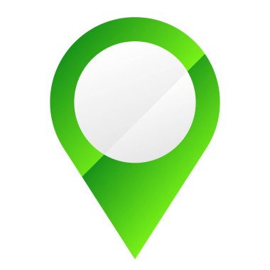 Harita işaretleyici, harita pin ikonu vektör illüstrasyonu. Konum, adres simgesi