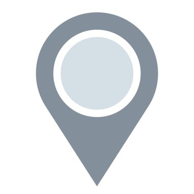 Harita işaretleyici, harita pin ikonu vektör illüstrasyonu. Konum, adres simgesi