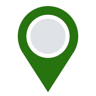 Harita işaretleyici, harita pin ikonu vektör illüstrasyonu. Konum, adres simgesi