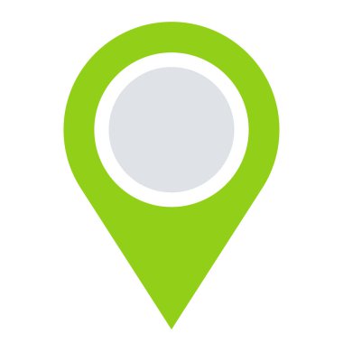 Harita işaretleyici, harita pin ikonu vektör illüstrasyonu. Konum, adres simgesi