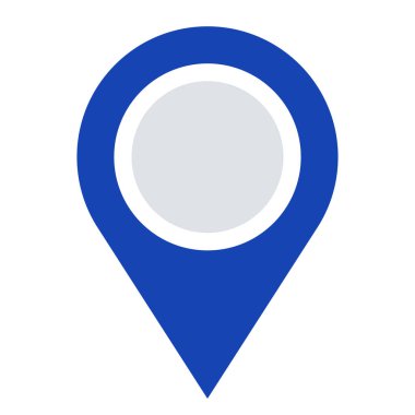 Harita işaretleyici, harita pin ikonu vektör illüstrasyonu. Konum, adres simgesi