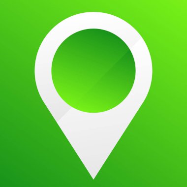 Harita işaretleyici, harita pin ikonu vektör illüstrasyonu. Konum, adres simgesi