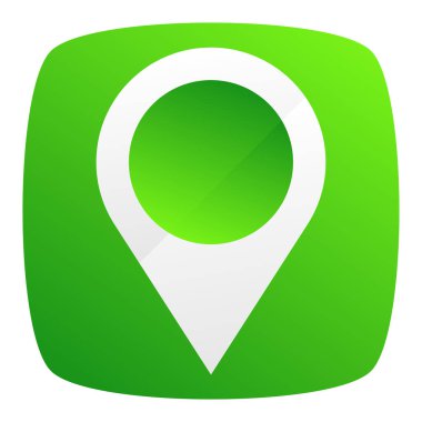 Harita işaretleyici, harita pin ikonu vektör illüstrasyonu. Konum, adres simgesi