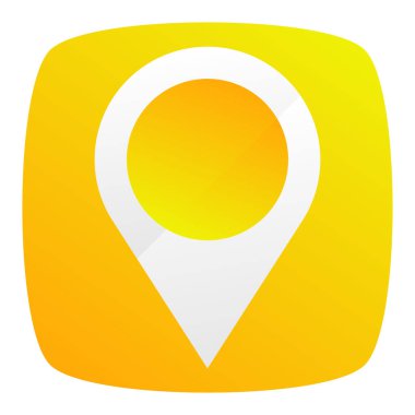 Harita işaretleyici, harita pin ikonu vektör illüstrasyonu. Konum, adres simgesi