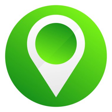 Harita işaretleyici, harita pin ikonu vektör illüstrasyonu. Konum, adres simgesi