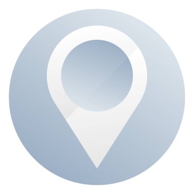 Harita işaretleyici, harita pin ikonu vektör illüstrasyonu. Konum, adres simgesi