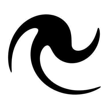 Spiral, girdap, girdap şekli element vektörü